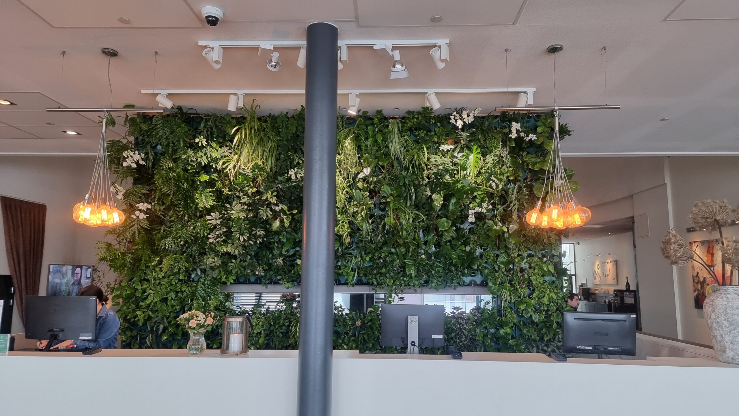 Växtinredning erbjuds av Växtinredarna, som har ett brett sortiment av krukor och växter för företag.